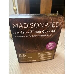 Madison Reed Permanent Hair Color Kit LUCCA Light Golden Brown 7NGV NEW